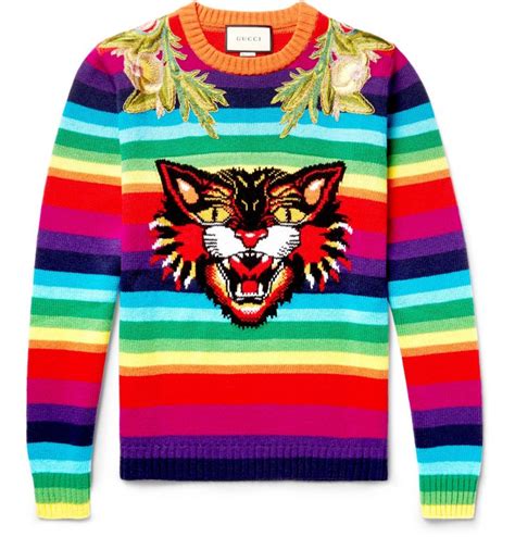 rainbow cat sweater gucci knockoff|Designer Pet Collection .